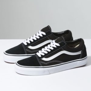 Championes Vans Negro linea Blanco