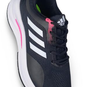 Adidas Run Negro con Rosa (suela blanca)